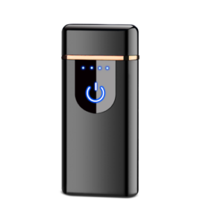 An image of a black color Dual arc electronic lighters