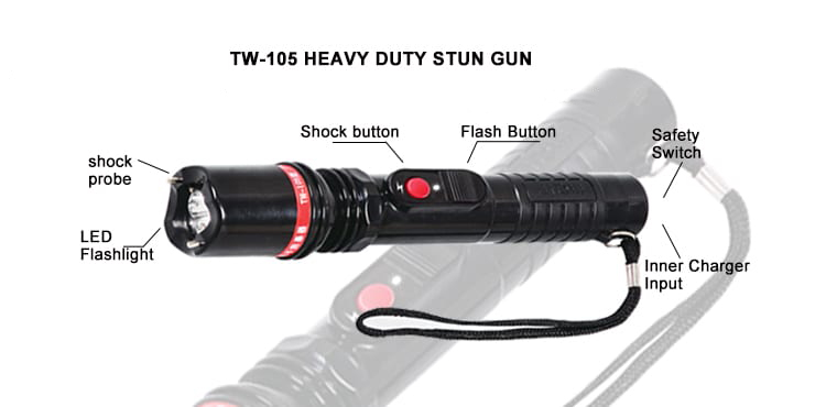Stun Gun Flashlight from Sparkwei