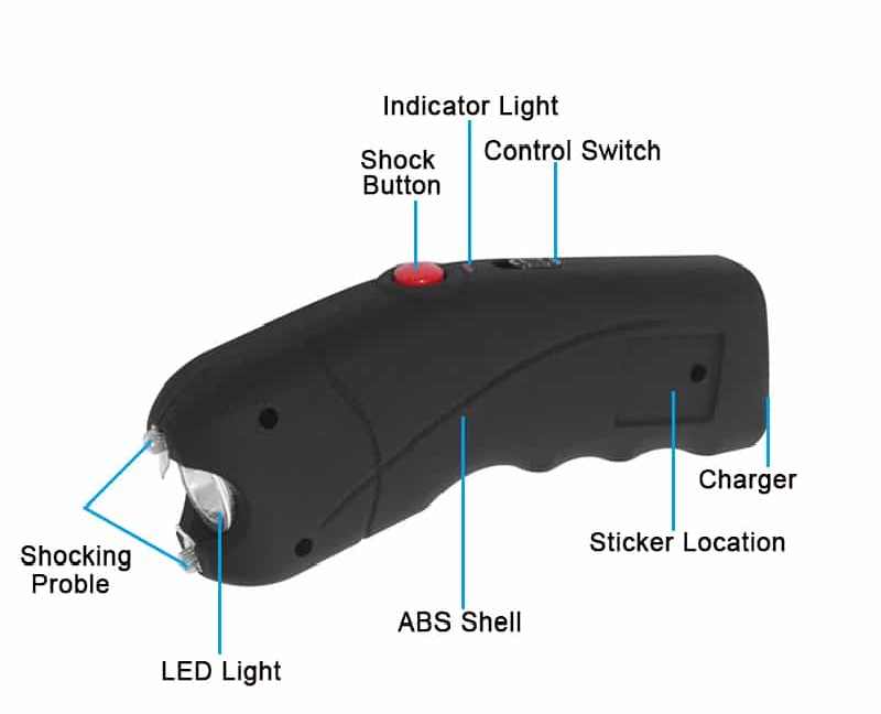 image of a stun gun parts for "are stun guns legal to carry" article