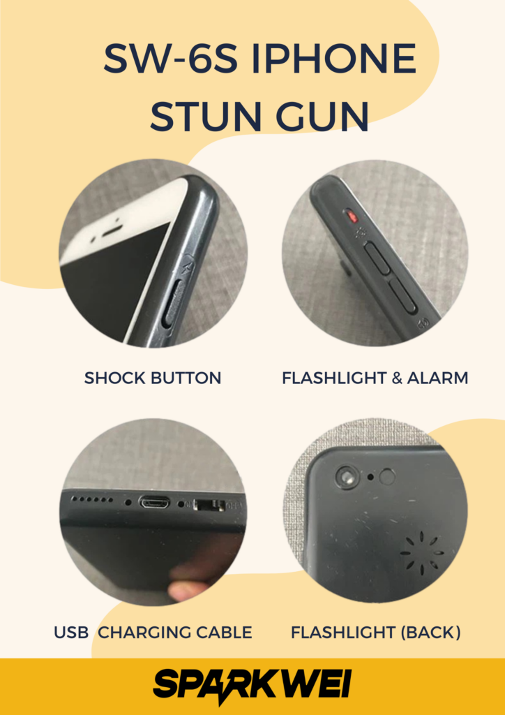Image of a Iphone Stun Gun that looks like smartphone