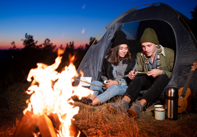 An image of a Outdoor night camping cupels