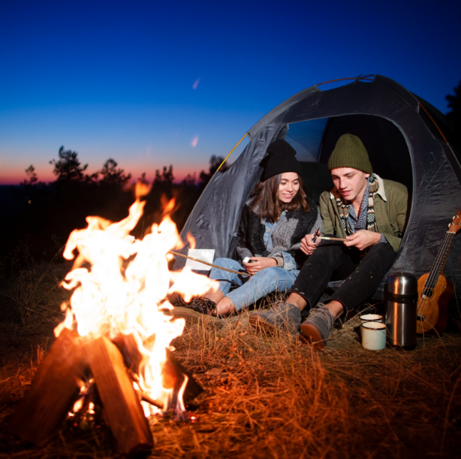 An image of a Outdoor night camping cupels
