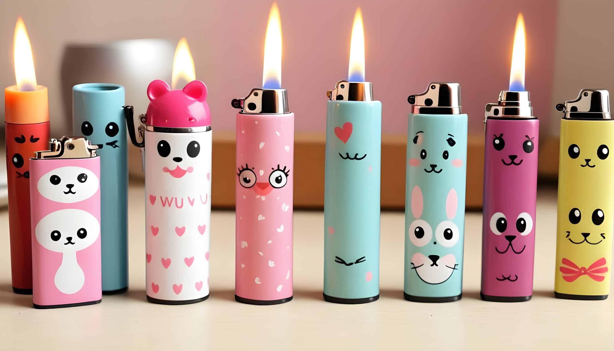 set of cute lighters