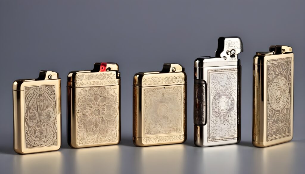 rare lighters on a surface