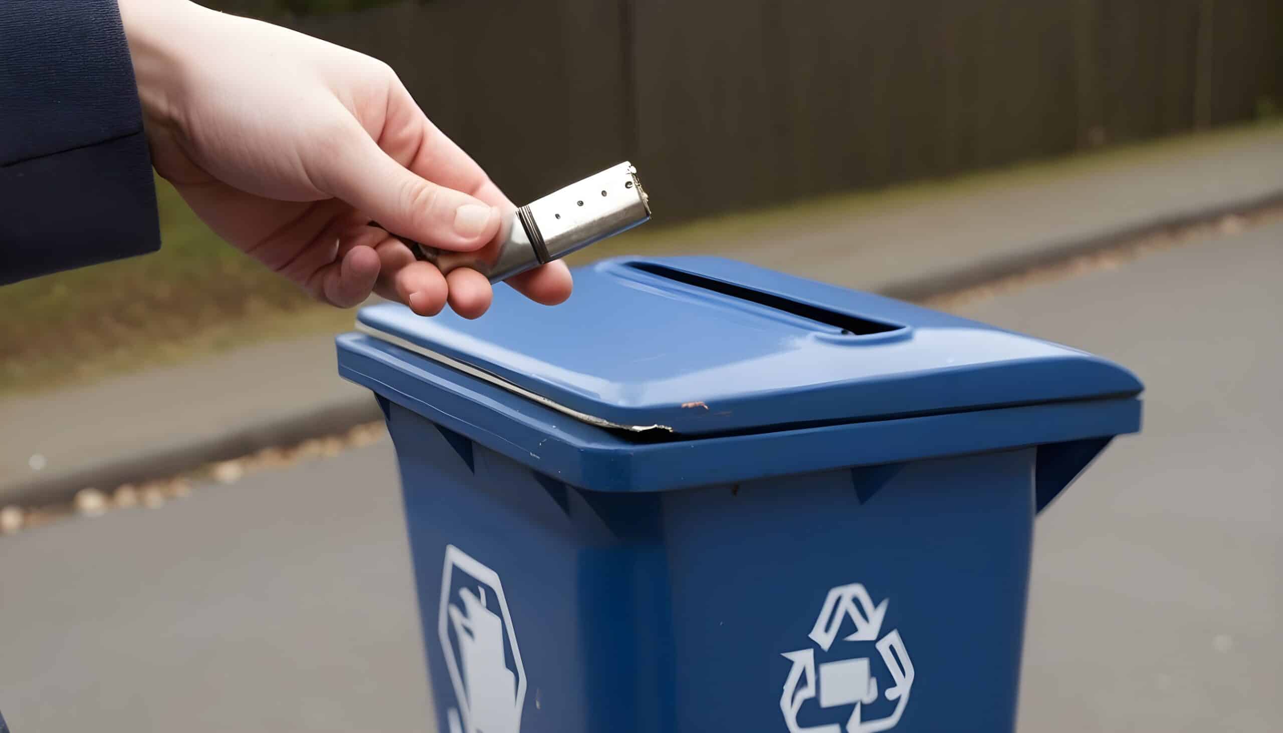 how to dispose of lighters to a bin